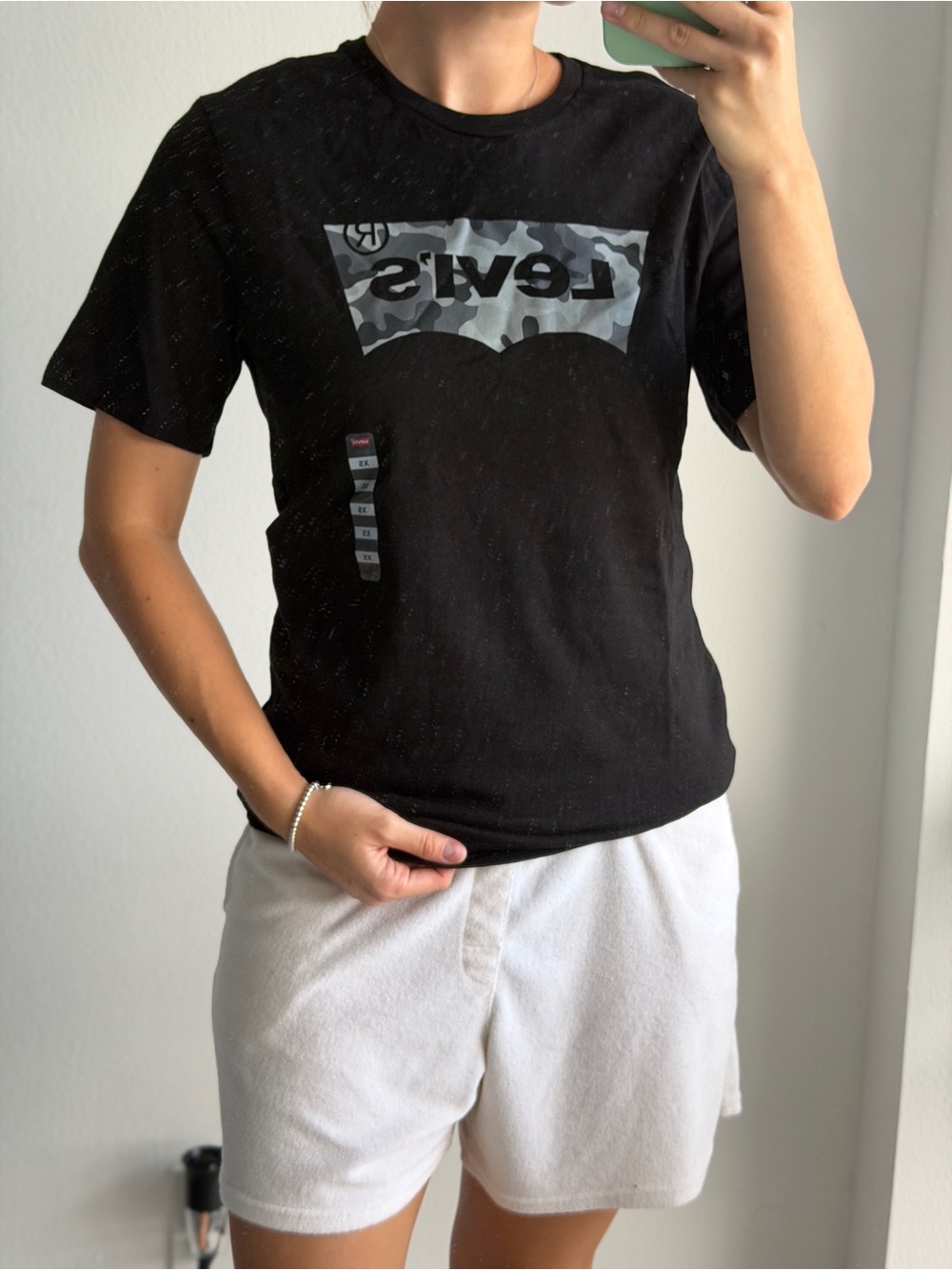 Levi's Black Logo Tee - Camouflage Graphic